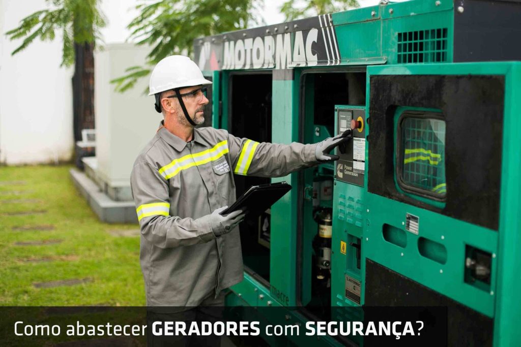 como abastecer gerador de energia de energia